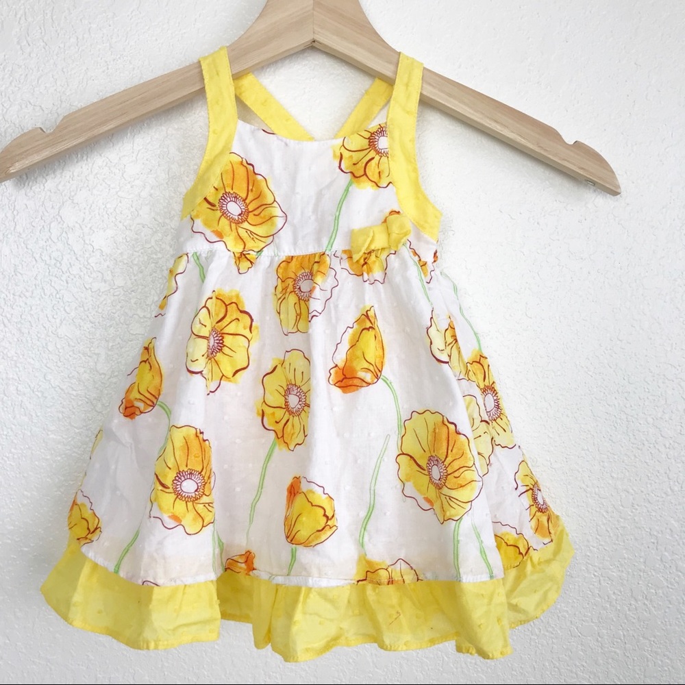 PENELOPE MACK Baby Girl Yellow Floral Dress